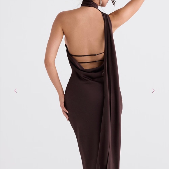 House of CB Chocolate One Shoulder Dress - Picture 2 of 4